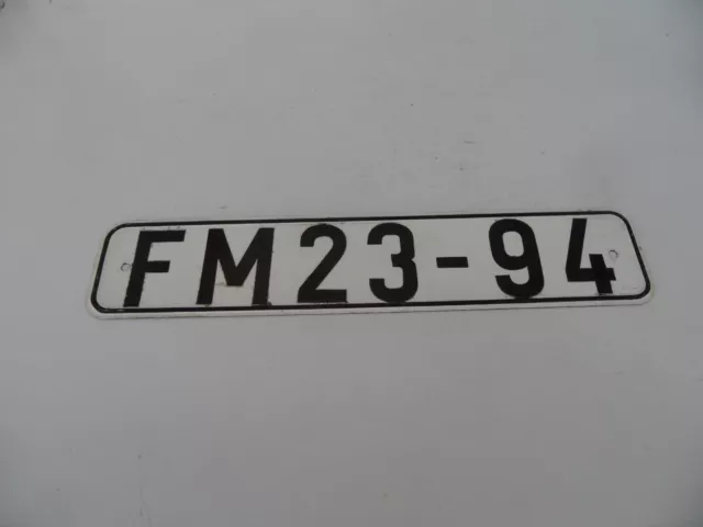 originales DDR Kennzeichen Nummernschild FM Trabant Wartburg Barkas B1000 Framo