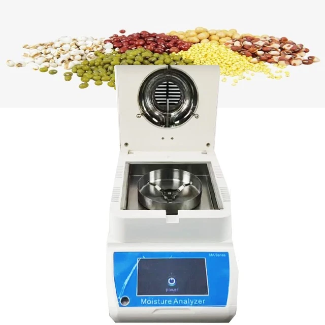 Fast Halogen Moisture Analyzer Tester Meter 50g/0.001g for Plastic Food Grain