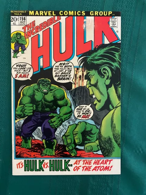 Hulk 156 VF/NM (9.0) - Off-White Pages (SEE CONDITION NOTES)