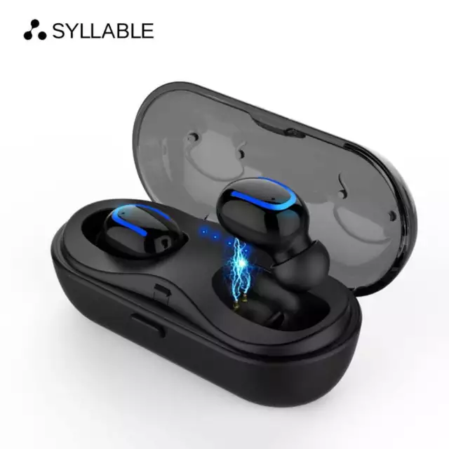 SYLLABLE HBQ-Q13S TWS Bluetooth V5.0 Earphones True Wireless Stereo Earbuds Blue