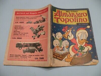 Almanacco Topolino 1962 N.12 Mondadori Disney Originale Buono Bollino+Fig