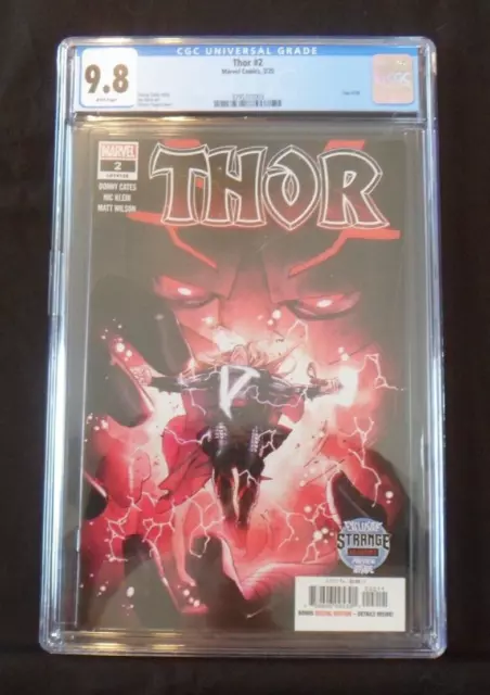 2020 Thor #2 (Marvel) CGC 9.8 Comic "1st Printing" STRANGE ACADEMY PREVIEW