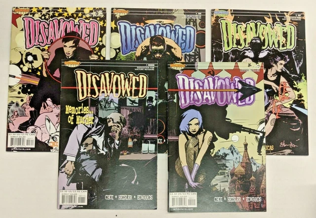 Disavowed Homage Wildstorm 5 Issue Comic Set 1 2 3 4 6 High Grade Set VF/NM