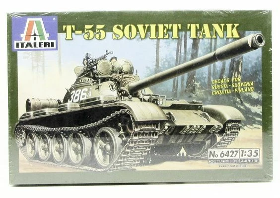 Maquette Pour Installation T-55 Tank Soviétique, 1:3 5 Italeri