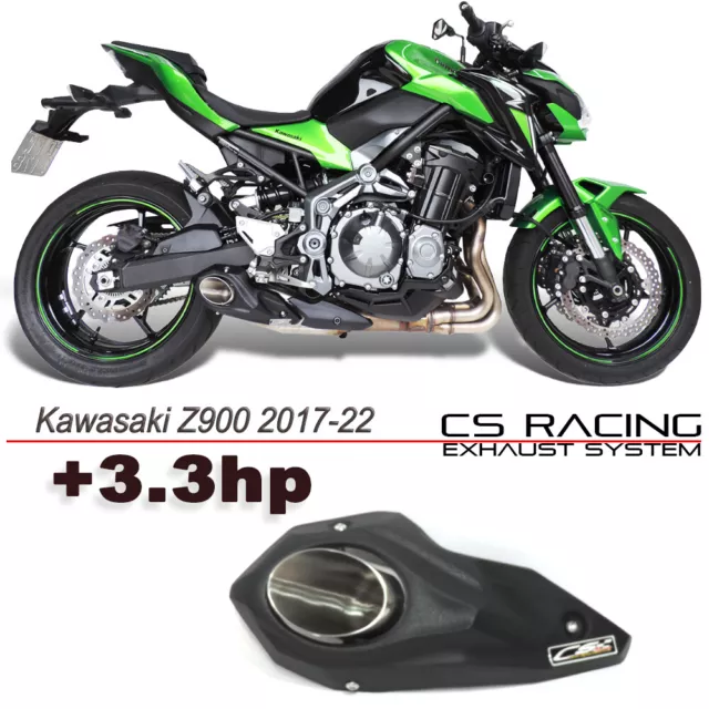2017-2024 Kawasaki Z900 Full Exhaust Muffler dB Killer CS Racing