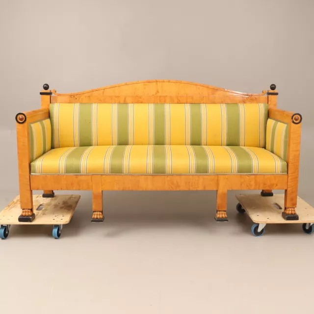 biedermeier empire sofa 213cm breit guter Bezug birke liefere persöhnlich