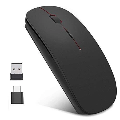 EasyULT Souris sans Fil RechargeableSilence Click Wireless Mouse OptiqueUSB N...