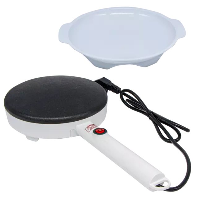 Crepes Maker elektr. Crepespfanne Pfannkuchenmeister rund 20cm antihaftbeschicht