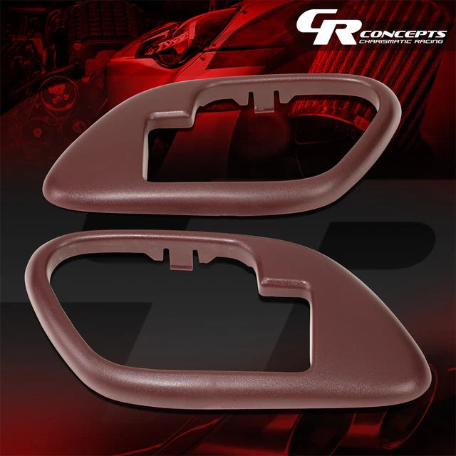 Oe Style Red Interior Door Handle Bezel Trim For 1995-1999 Tahoe Escalade Yukon