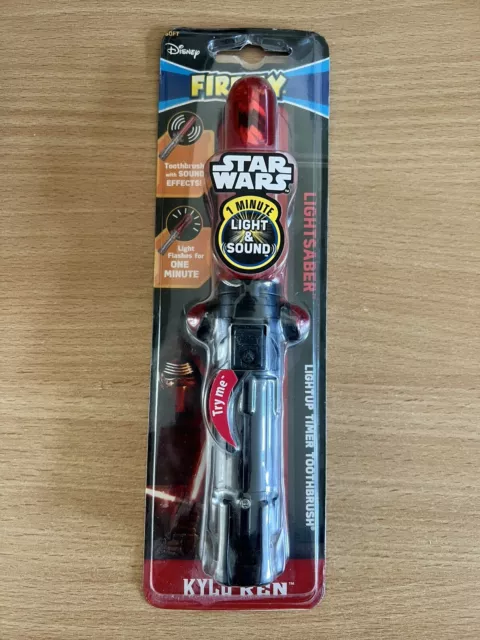 Disney Firefly Star Wars Kylo Ren Lightup Timer Toothbrush with Light & Sound