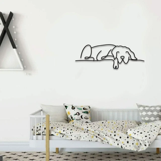 Cucciolo ferro ferro artigianato decorazione parete stanza