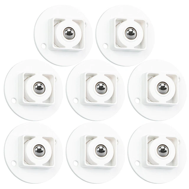8 Pcs Caster Wheels Heavy Duty Mini Heavy Duty Trash Can Wheel Sticky Caster