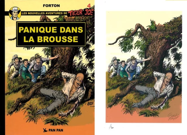 Eo Épuisé N° Bd Tt Ex Libris Gérald Forton + Tiger Joe : Panique Dans La Brousse