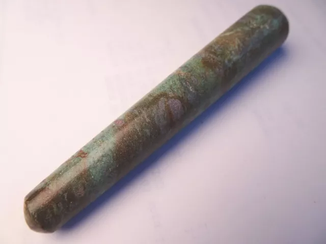 Una varita de masaje de piedra pulida suave rubí natural fucsite 4 5/8" de largo M16 DNG 2