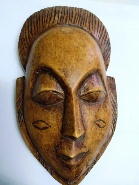 African wood Face African Tribal Mask from Central Africa Cara Mascara de madera