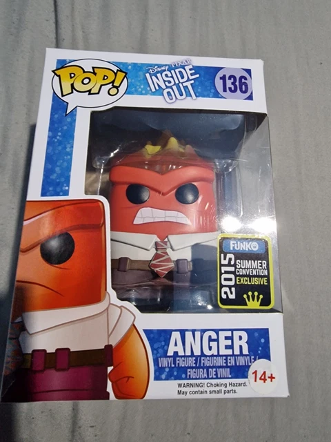 Funko Pop Vinyl Disney Inside Out flame Anger 2015  (SDCC)