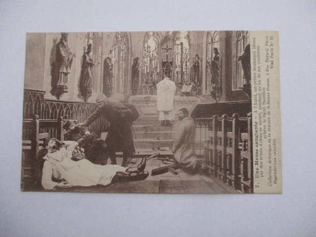 Cpa Militaire Ww1 Une Messe Sanglante