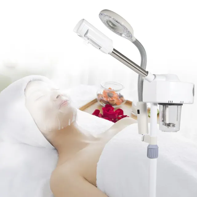 Vaporizzatore viso ozono dispositivo a vapore sauna viso vaporizzatore 5 x lente di ingrandimento lampada