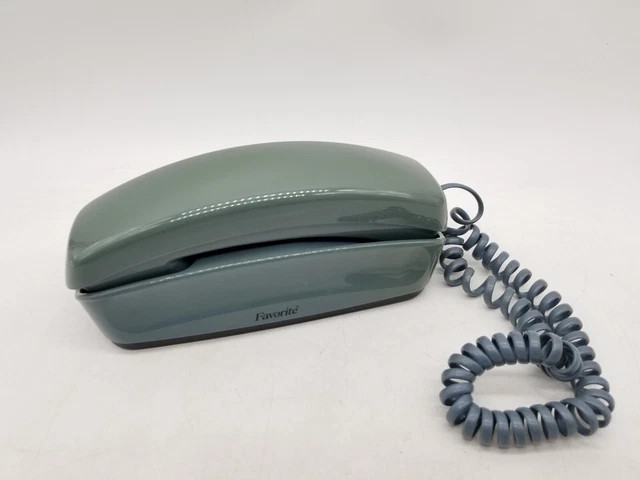 Vintage Bell Model: Favorite Push Button Telephone Blue