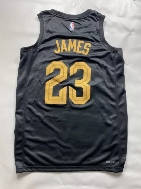 Cleveland Cavaliers #23 LeBron James NBA Statement Jersey - Mens Medium 2