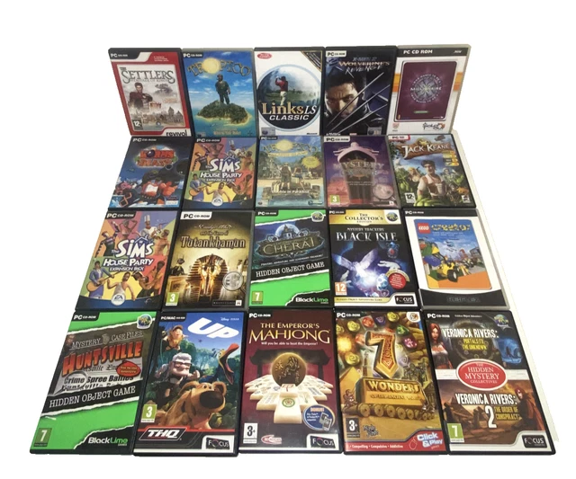 20 x PC CD-ROM Games Job Lot Bundle Jake Keane Lego Tropico Worms Settlers X-Men