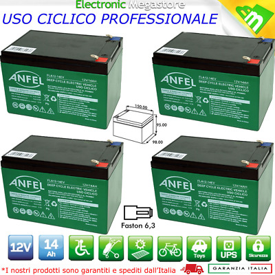 AGM KIT BATTERIE ULTRACELL 48V 12Ah GEL AGM CICLICHE DEEP-CYCLE BICI ELETTRICA MOTO 