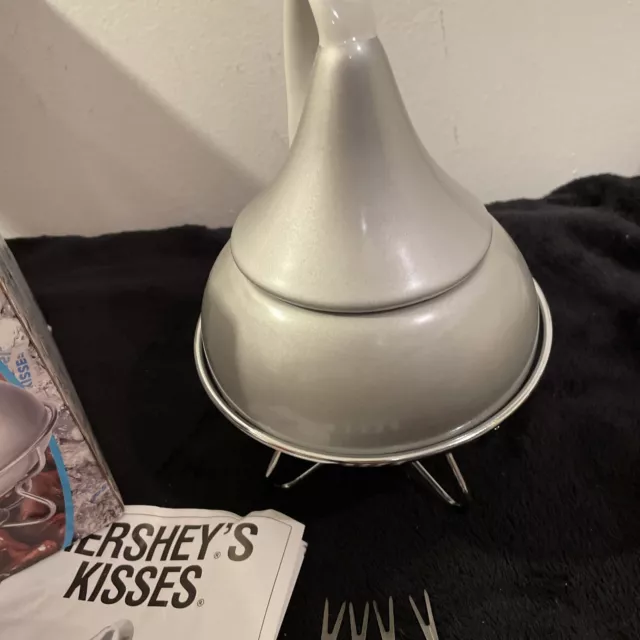 Hershey's Kiss Dessert Melting Fondue Pot Open Box nunca se ha utilizado 3