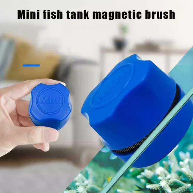 Mini FishTank Magnetic Brush Aquarium Cleaning Glass New Algae Cleaner M3G0