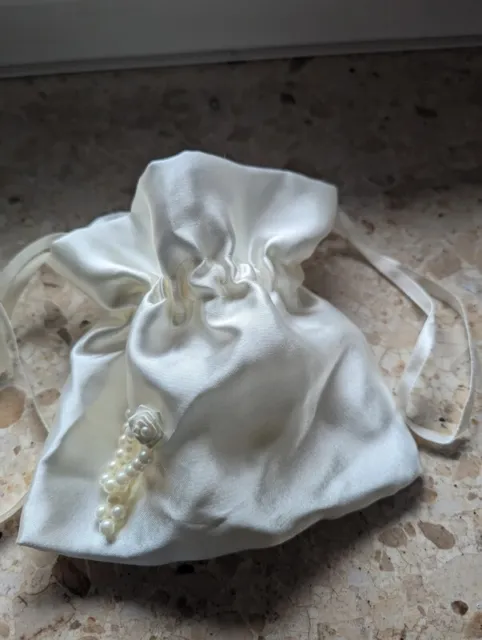 Braut Tasche Beutel Ivory Perlen