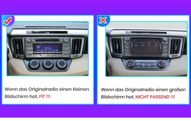 10" Android Autoradio Für Toyota RAV4 (2012-2018) GPS Navi BT WIFI DAB+ 1G+16GB 2