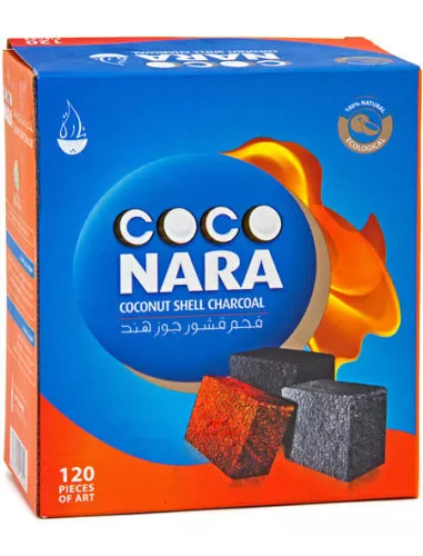 120 Pcs Coco Nara Charcoal Natural Coconut Hookah Shisha Coal CocoNara NEW PACK