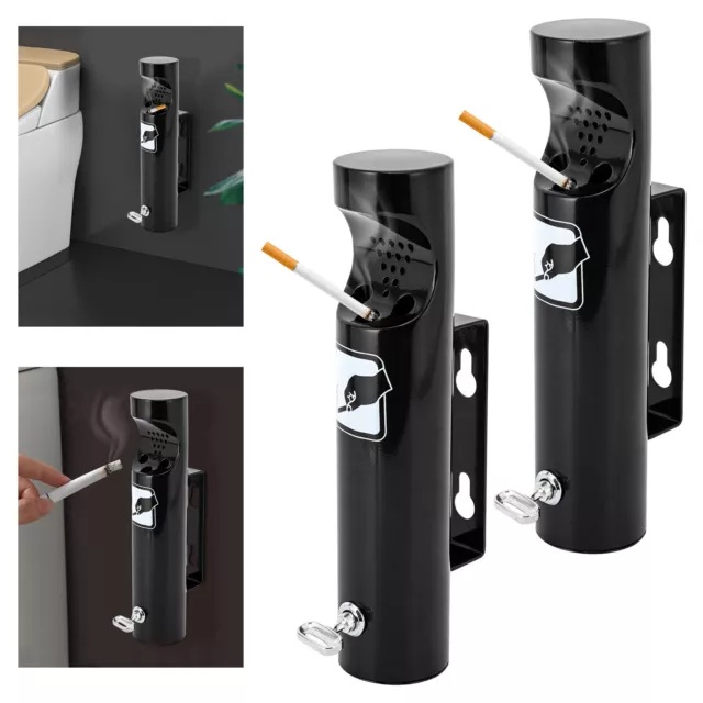 2Pcs Cigarette Butt Receptacle Mini Hotels Elevator Cigarette Butts Storager