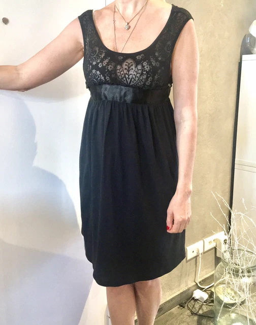 Robe Zara Noir évasée Style Danseuse - Décolleté Dos Et Plis Drapés - Taille M - Neuf Avec étiquette