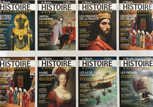 HISTOIRE & CIVILISATIONS : 79 numéros Rome Egypte Antiquité Monde