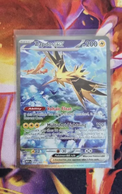 Zapdos Ex - 202/165 - Special Illustration Rare - S&V 151 - Pokemon Card