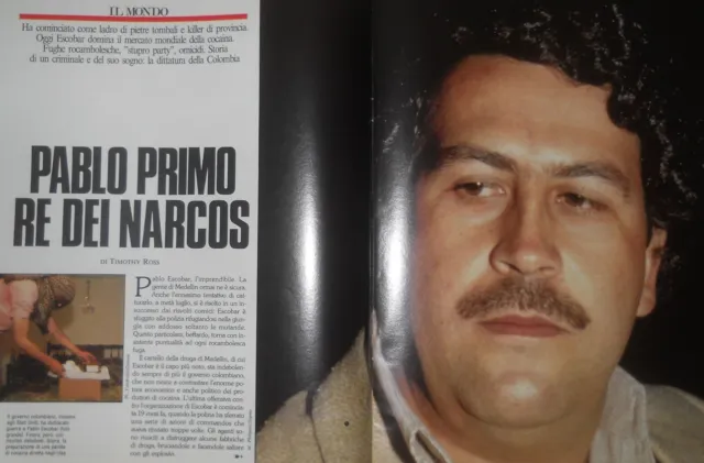 Pablo Escobar Colombia Narcos Droga Medellin -  Sei pagine - anno 1990 - ven131