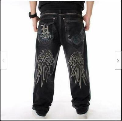 Farfetch Uomo Abbigliamento Pantaloni e jeans Jeans Jeans straight Jeans dritti con banda laterale Nero 