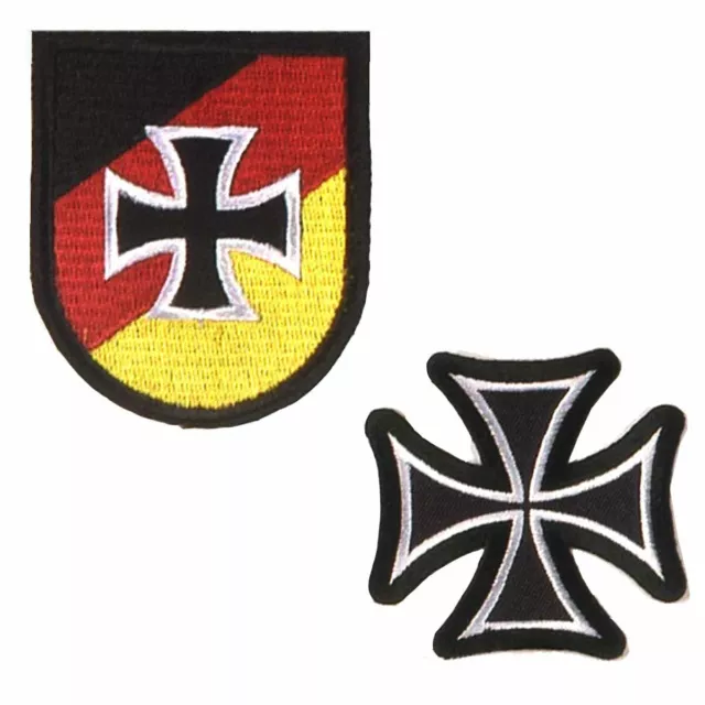 Aufnäher  Reservisten der Bundeswehr oder Eisernes Kreuz Abzeichen Patch