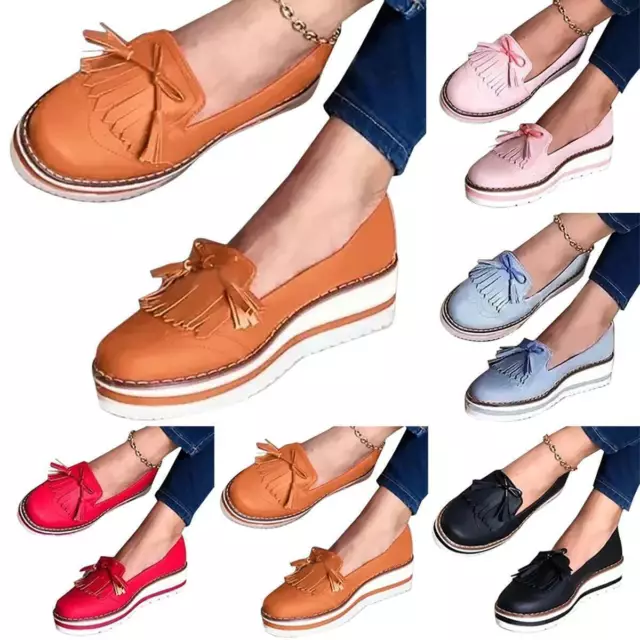 Womens Casual Canvas Loafers Slip On Pumps Flats Shoes FlatformTrainers Sneaker우