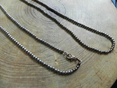 American Eagle Outfitters (AEO)~Silver Tone Beaded Long Necklace 37" 3