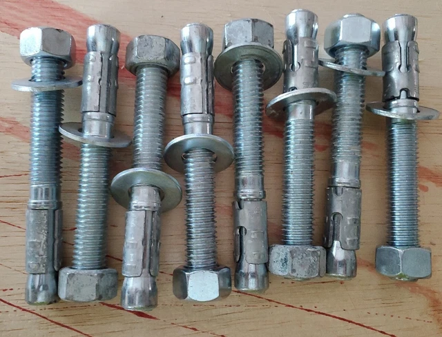9/16" x 5" Wedge Anchors QTY# 8