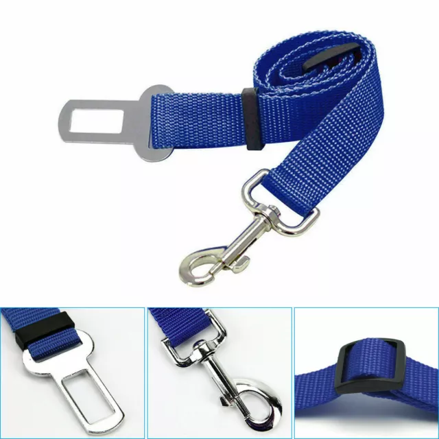 Dog Cat Pet Seat Belt Strap Adjustable Buckle Safety for Harness Leash Travel AU 3