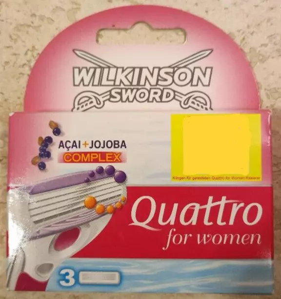 wilkinson sword quattro for women 8 Rasierklingen , Acai + Jojoba Neu , ohne OVP