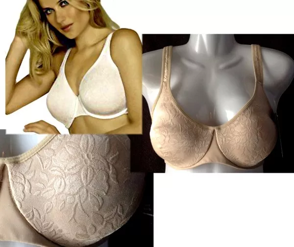 Dreamwear Body Form Jacquard Lined Magic Comfort Support U/W Bra Beige 38Dd 2612