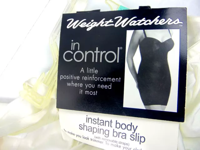 VINTAGE WEIGHT WATCHERS In Control Instant Body Shaping Bra Slip 40B Nwt  $150.00 - PicClick