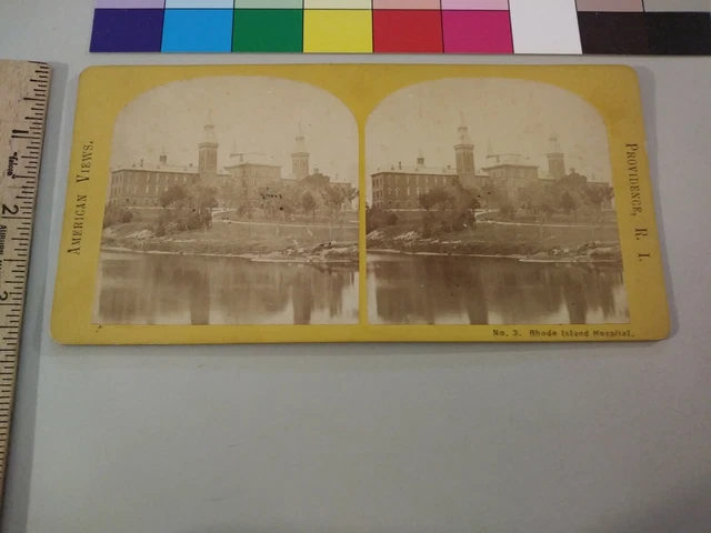 Hospital Providence Rhode Island Stereoview Photo