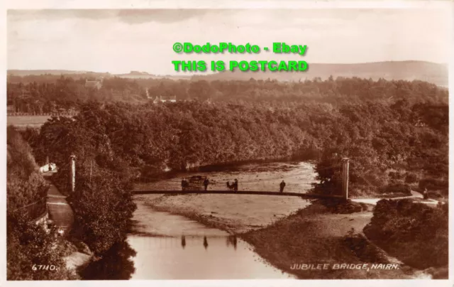 R439250 Nairn. Jubilee Bridge. Valentine. RP. 1948