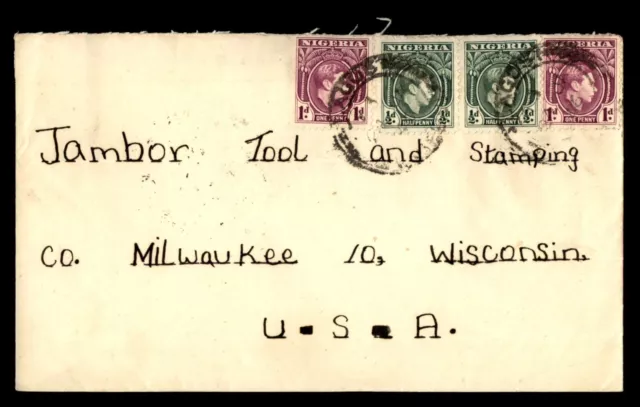 Mayfairstamps Nigeria Lagos to Milwaukee WI Cover aah_88619