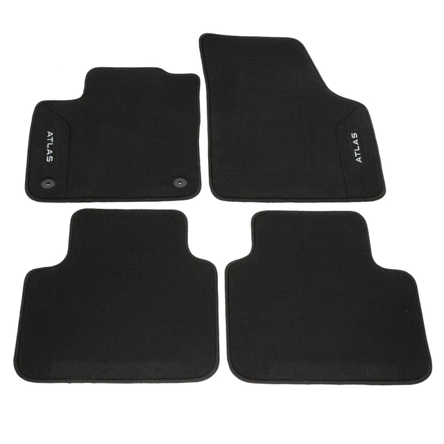 NEW OEM 2023 Volkswagen Atlas Cross Sport Black Mojomats Carpeted Floor