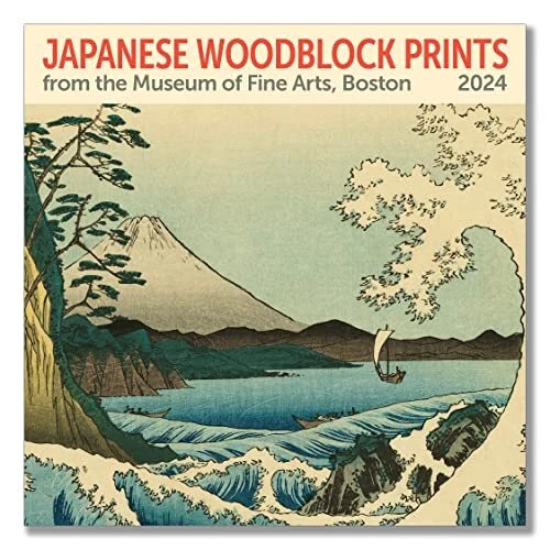 MFA, BOSTON, JAPANESE Woodblocks Mini Wall Calendar 2025, 7" x 7" 27.